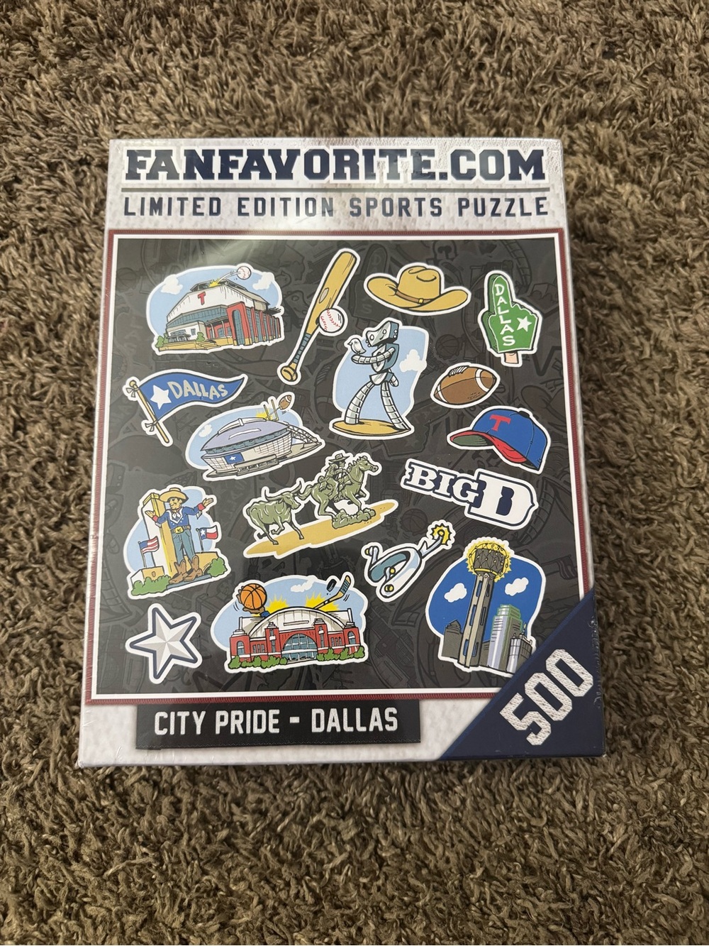 FanFavorite.com Limited Edition "City Pride - Dallas" 500-Piece Sports Puzzle